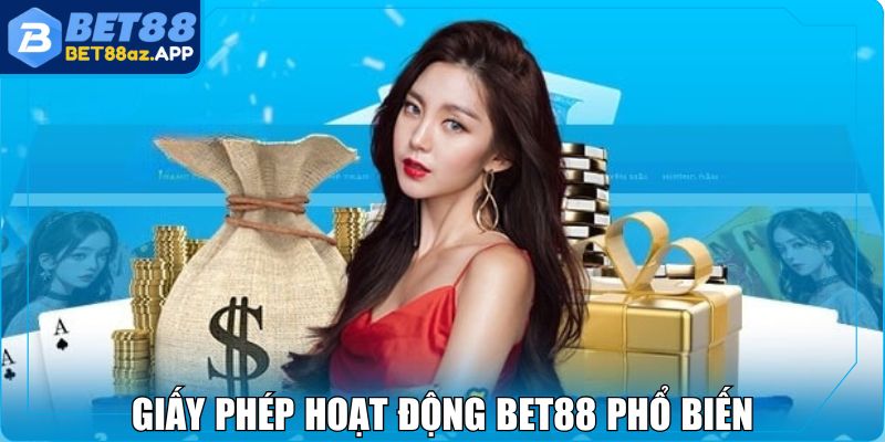Giấy phép hoạt động BET88 phổ biến